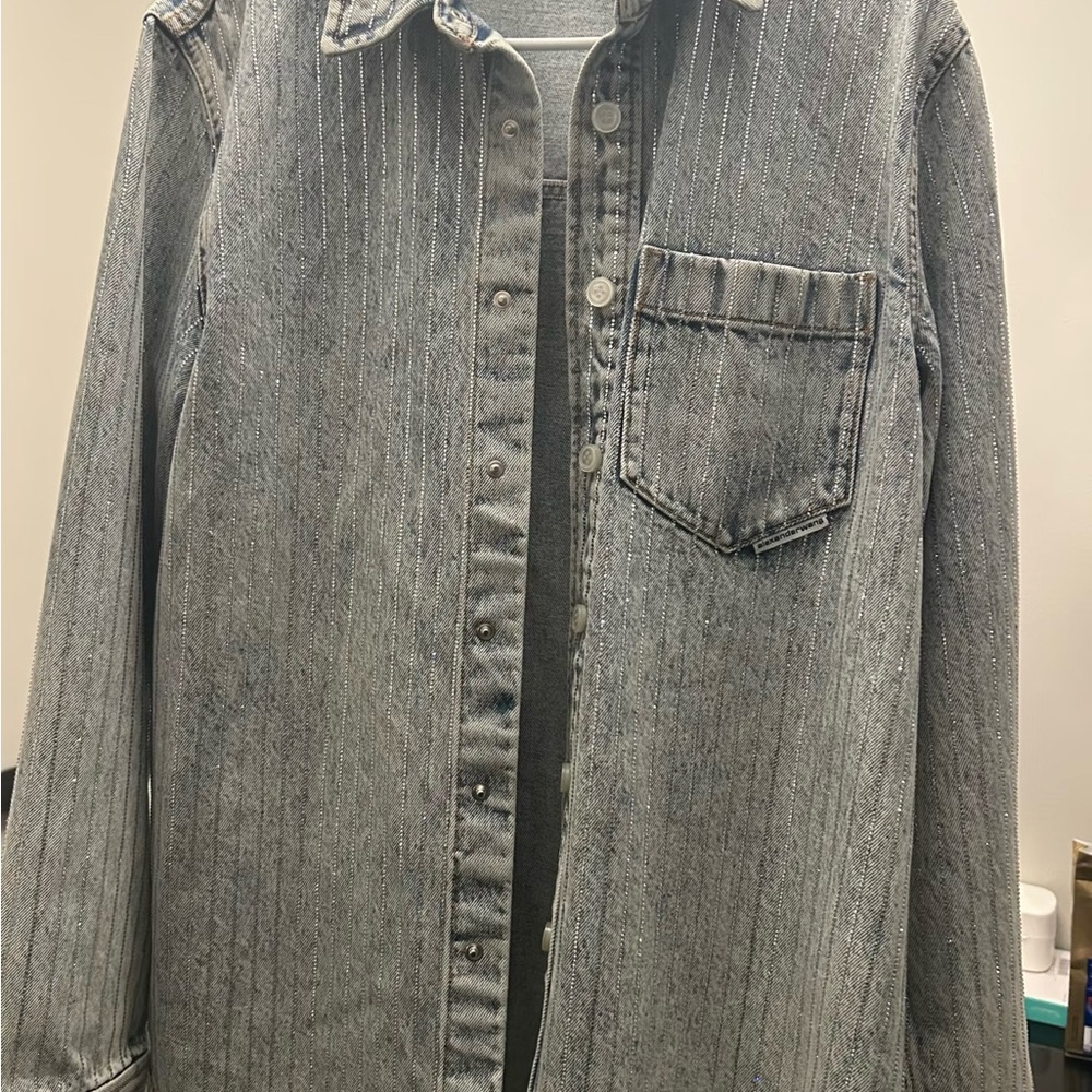 Alexander Wang Blue Denim Shirt